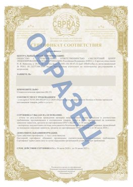 Образец Сертификат СТО 01.064.00220722.2-2020 Москва Сертификат СТО 01.064.00220722.2-2020 