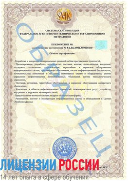 Образец сертификата соответствия (приложение) Москва Сертификат ISO 27001